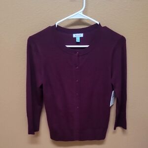 NWT Susina Deep Red Knit Sweater 💜❤️